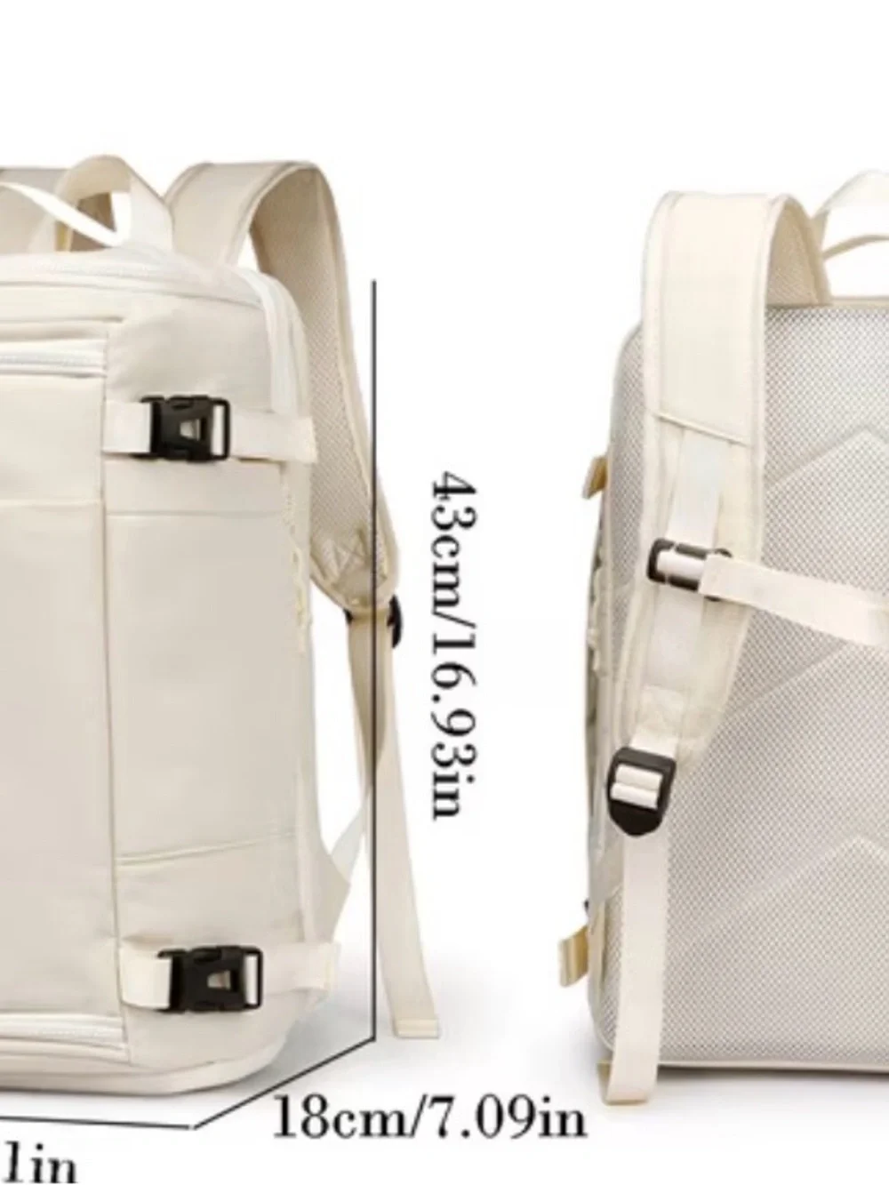 Minimal Cream Backpack for - Tactical Everyday Carry